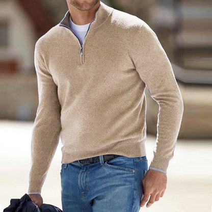 Herren Pullover mit halbem Reißverschluss – Stilvoller Freizeit- und Business-Look