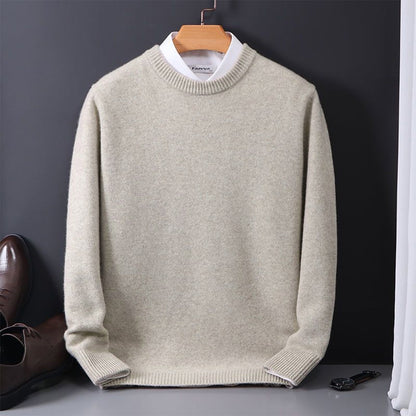 Klassischer Rundhals Pullover für Herren – Eleganter Strickpullover für Alltag & Büro