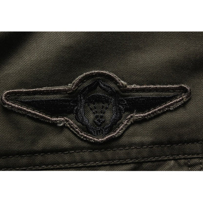 Herren Freizeitjacke im Military-Stil mit Stehkragen und Taschen