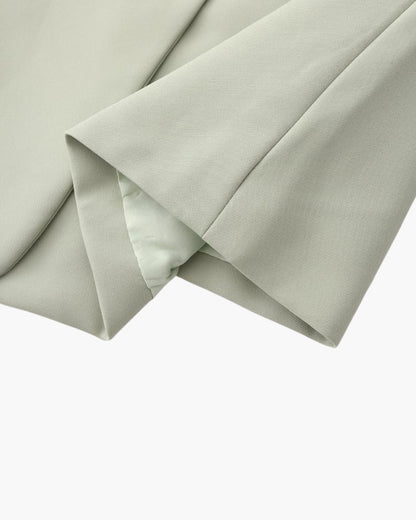 Scarlett | Umschlagärmeln Doppelreiher Übergröße Grün Blazer