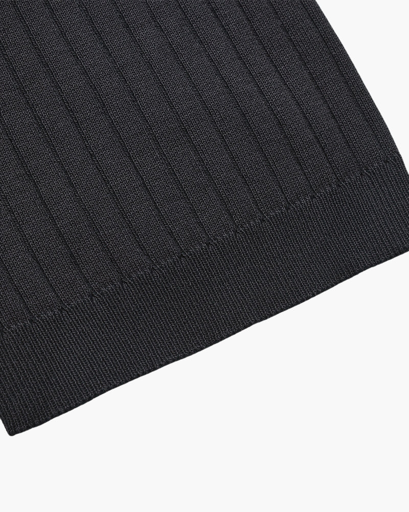 Christian | Herren Kurzarm Fein Rippenstrick Polo-Shirt