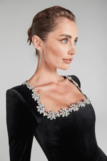 Yassy | Velvet Elegant Kleid