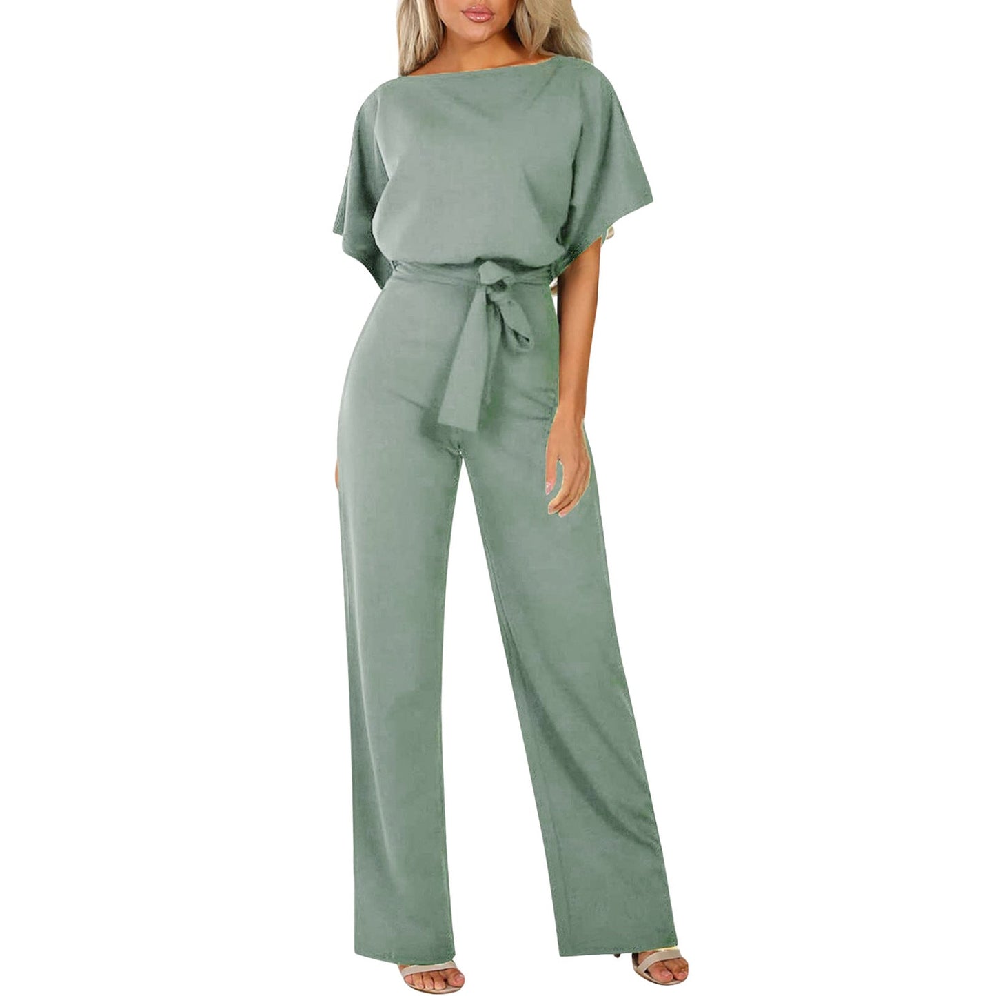 Eleganter Jumpsuit mit Taillengürtel – Figurbetont & Stilvoll