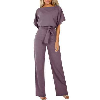 Eleganter Jumpsuit mit Taillengürtel – Figurbetont & Stilvoll