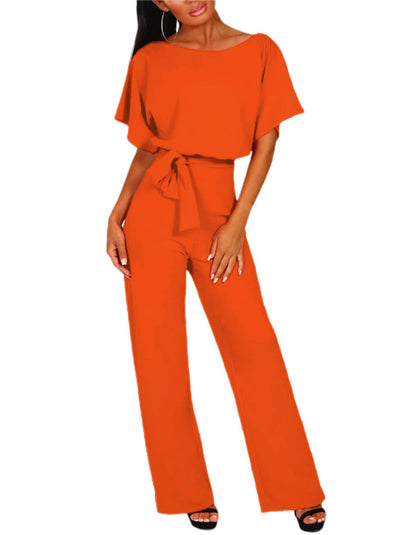 Eleganter Jumpsuit mit Taillengürtel – Figurbetont & Stilvoll