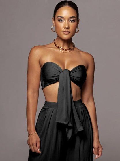 Gesine | Stylisches Schnür-Top-Set für Frauen