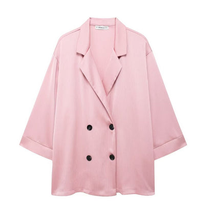 Elegantes Zweiteiler Set mit Blazer und weiter Hose – Moderner Business- & Freizeitlook