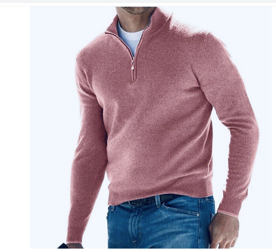 Herren Pullover mit halbem Reißverschluss – Stilvoller Freizeit- und Business-Look