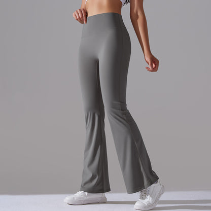 Figurbetonte Flared Fitnesshose mit Hohem Bund – Formende Sportleggings für Training und Alltag