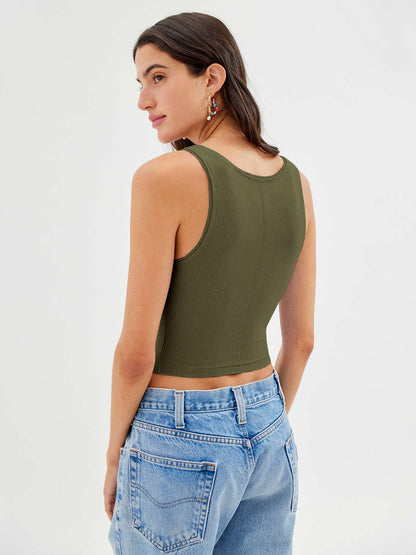 Ines | Trendiges Geripptes Tank-Top für Damen