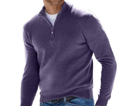 Herren Pullover mit halbem Reißverschluss – Stilvoller Freizeit- und Business-Look