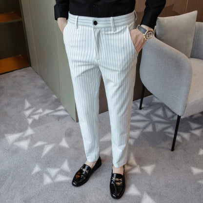 Herren-Anzughose mit Nadelstreifen – Eleganz im Old-Money-Stil