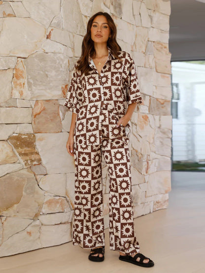 Salome | Schickes zweiteiliges bedrucktes Co-Ord Set