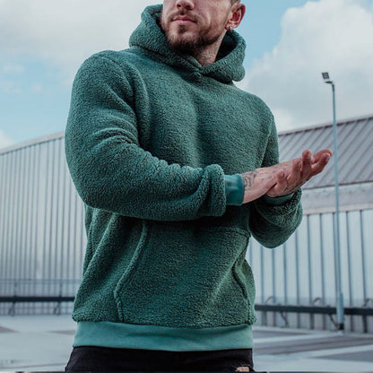 Kapuzenpullover für Herren – Weicher Fleece Hoodie mit Kängurutasche