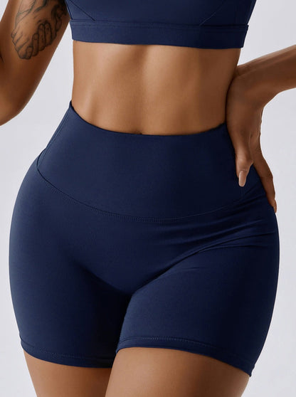 Doris | Einfarbige Nahtlose Fitness-Shorts