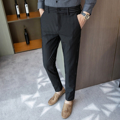 Herren-Anzughose mit Nadelstreifen – Eleganz im Old-Money-Stil