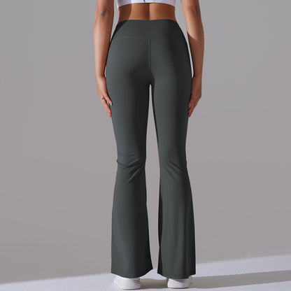 Figurbetonte Flared Fitnesshose mit Hohem Bund – Formende Sportleggings für Training und Alltag