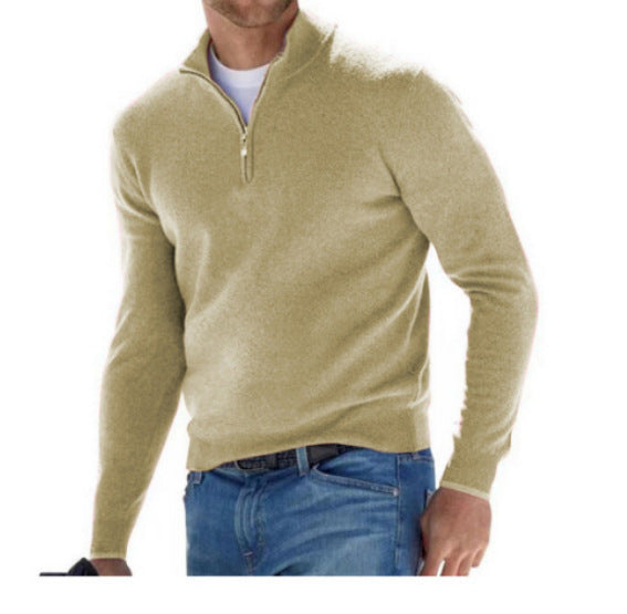 Herren Pullover mit halbem Reißverschluss – Stilvoller Freizeit- und Business-Look
