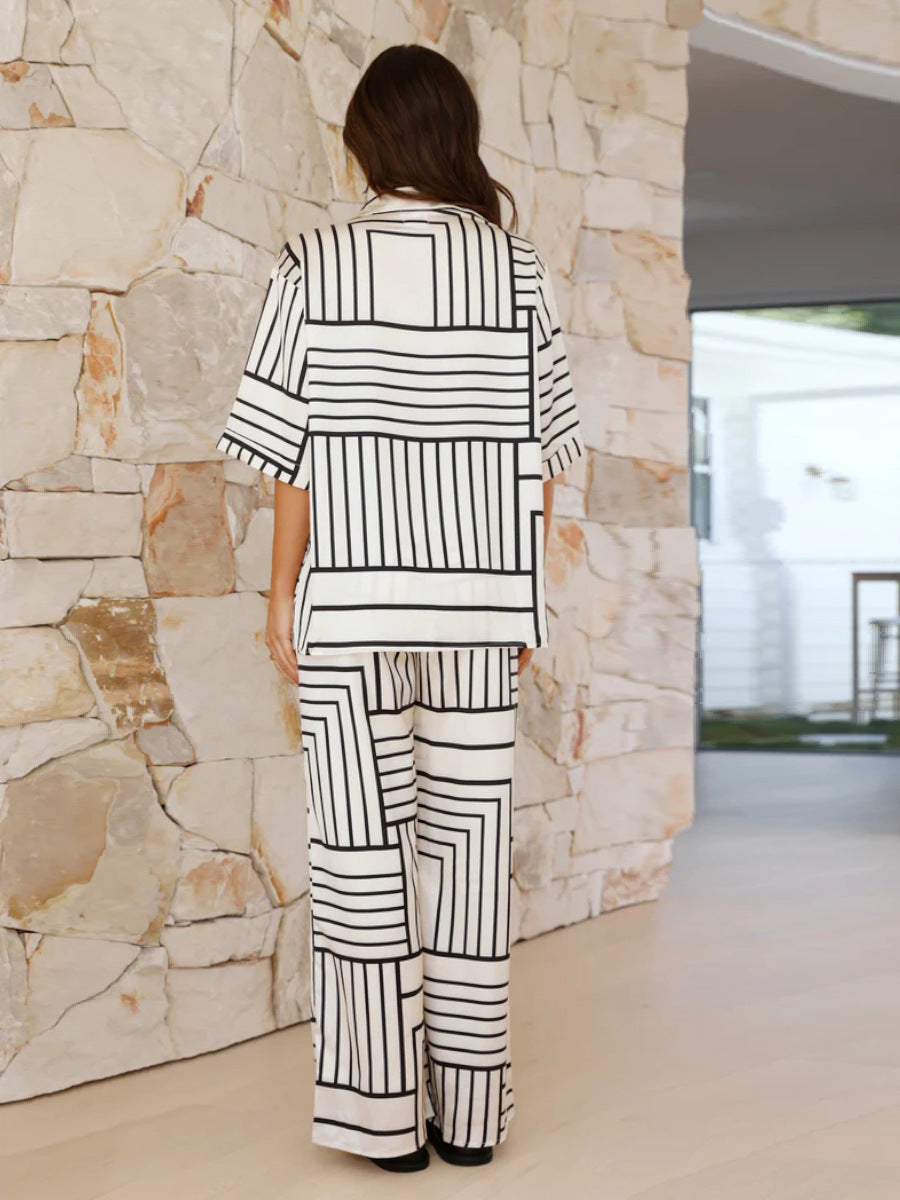 Rieke | Schickes zweiteiliges bedrucktes Co-Ord Set