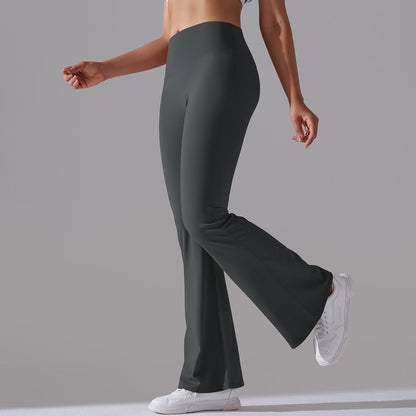 Figurbetonte Flared Fitnesshose mit Hohem Bund – Formende Sportleggings für Training und Alltag