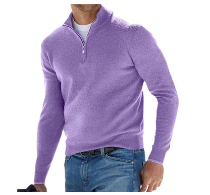 Herren Pullover mit halbem Reißverschluss – Stilvoller Freizeit- und Business-Look