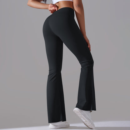 Figurbetonte Flared Fitnesshose mit Hohem Bund – Formende Sportleggings für Training und Alltag