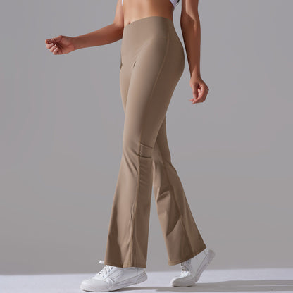 Figurbetonte Flared Fitnesshose mit Hohem Bund – Formende Sportleggings für Training und Alltag