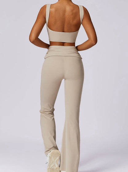 Elvira | High-Waist Leggings mit gerafftem Bund