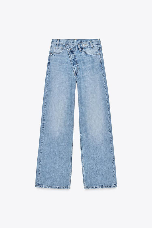Weit geschnittene Jeans mit modernem High-Waist-Schnitt