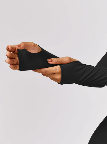 Livia | Langarm-Crop-Top mit Twist-Detail