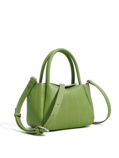 Beatrix | Stilvolle grüne Leder-Tasche mit minimalistischem Design