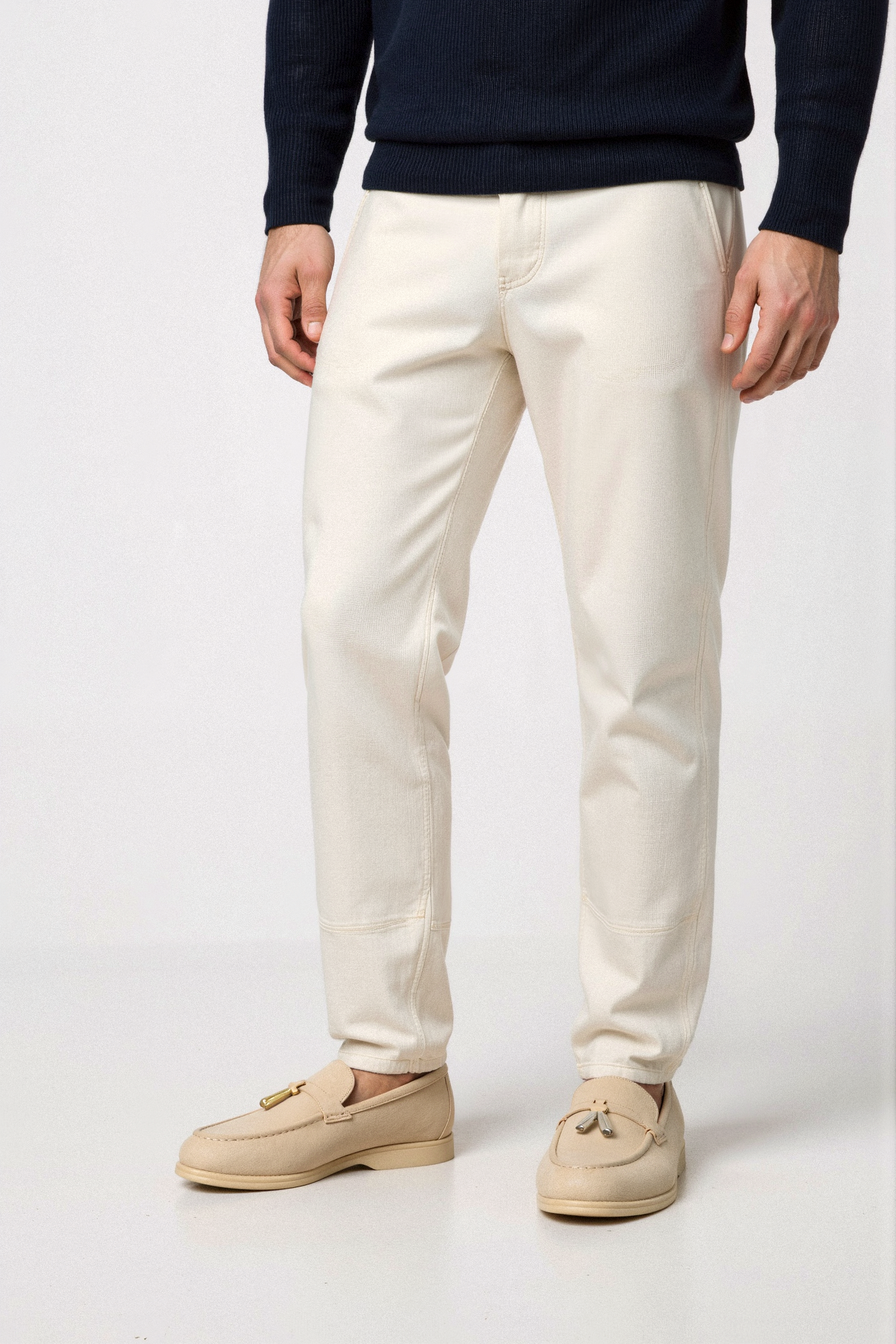 Beige Loafer mit Quasten – Eleganz und Komfort