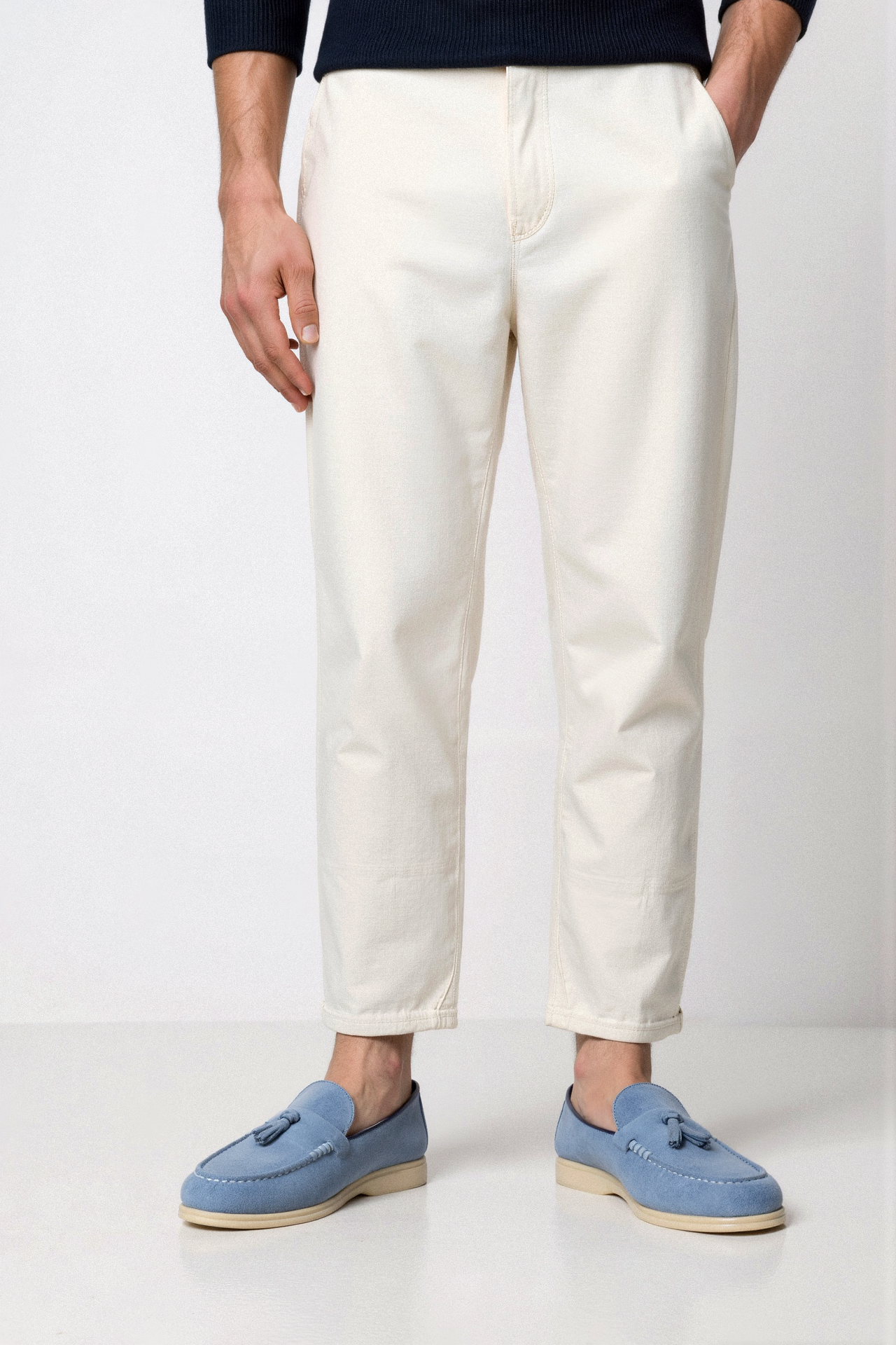 Beige Loafer mit Quasten – Eleganz und Komfort