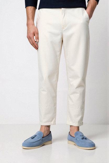 Beige Loafer mit Quasten – Eleganz und Komfort