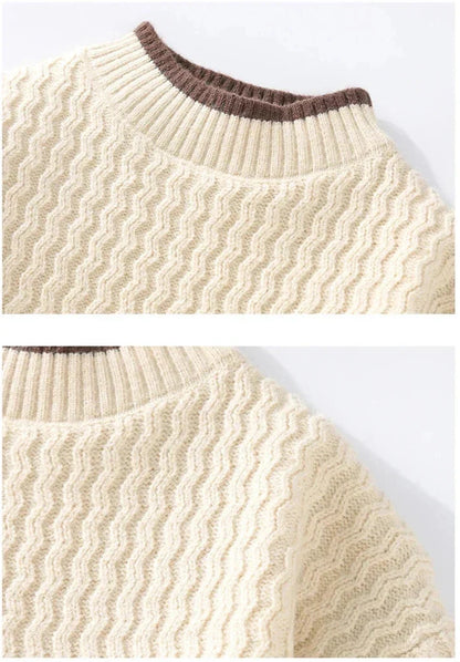 Vincent | Strukturierter Strickpullover für Herren