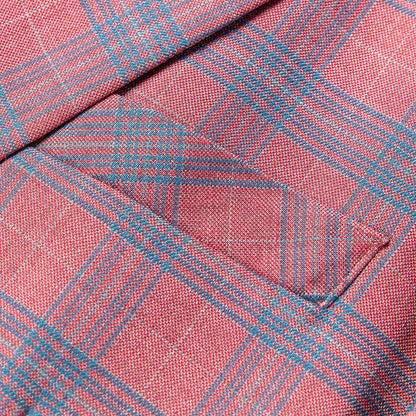 Guillano | Eleganter Karo-Blazer in Rosa