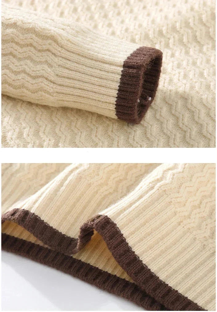 Vincent | Strukturierter Strickpullover für Herren