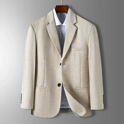 Valerio | Eleganter Herrenblazer in Blau, Grau und Beige