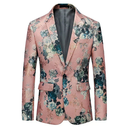 Mace | Eleganter Blumen-Blazer für Herren – Der perfekte Statement-Look