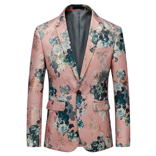 Mace | Eleganter Blumen-Blazer für Herren – Der perfekte Statement-Look
