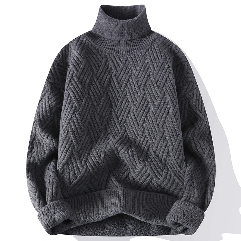 Leonhard | Eleganter Herrenpullover mit Strukturdessin