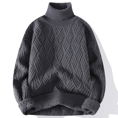 Leonhard | Eleganter Herrenpullover mit Strukturdessin