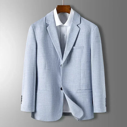 Valerio | Eleganter Herrenblazer in Blau, Grau und Beige
