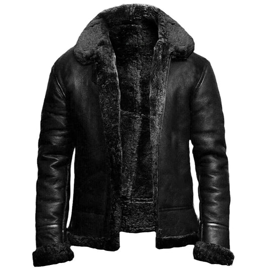 Noah | Luxuriöse Shearling-Lederjacke