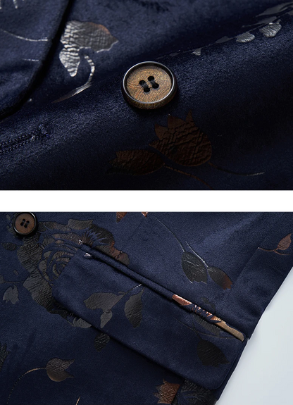 Dylan | Luxuriöser Herren-Blazer mit floralen Mustern