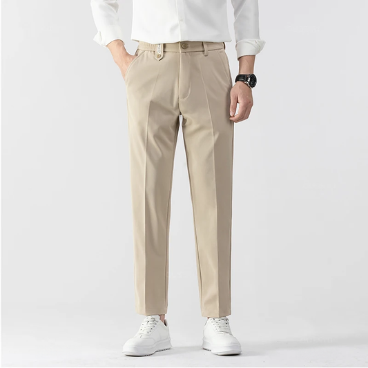 Leon | Premium Beige Herrenhose  Maßgeschneiderter Komfort und zeitloser Stil