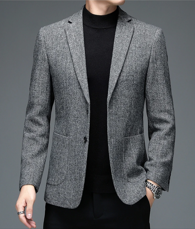 Givano | Eleganter Herrenblazer in Grau