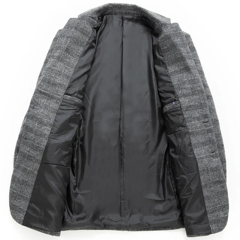 Ryan | Eleganter Herrenblazer in Grau und Khaki – Stilvoll und Vielseitig