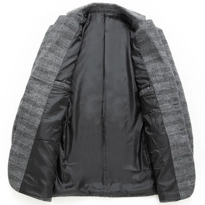 Ryan | Eleganter Herrenblazer in Grau und Khaki – Stilvoll und Vielseitig