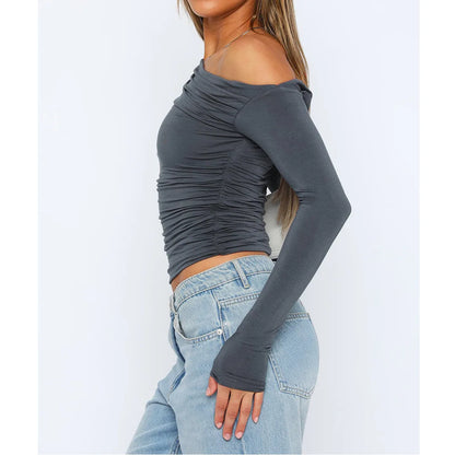 Käthe | Schickes Twisted Long Sleeve Top für Frauen